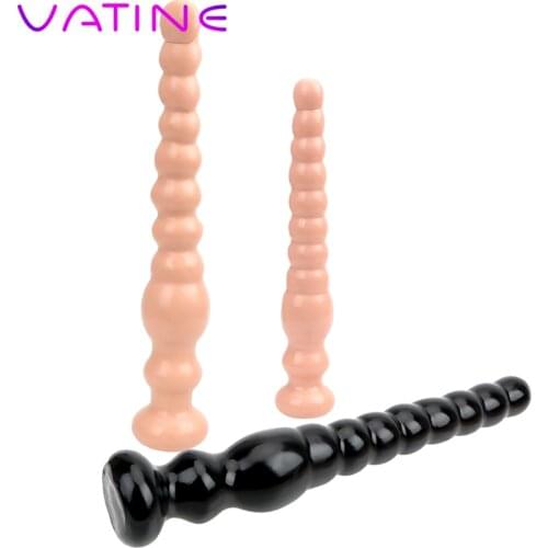 VATINE Butt Plug Sex Toys For Woman And Men Large Dildo Super Long Anal Plug Masturbation Anus Backyard Beads Prostata Massage