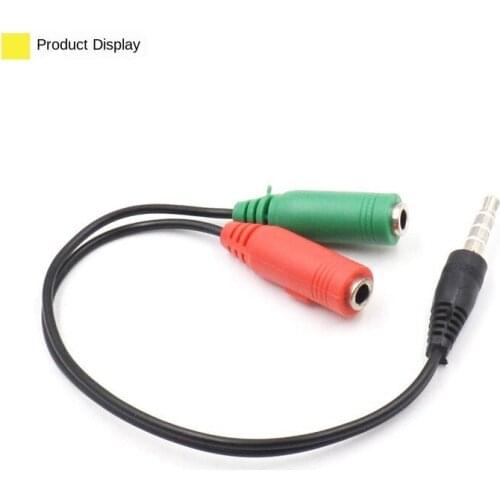 Audio Cable 3.5mm Audio Microphone Cord for Computer Headset Microphone Audio Cable Microphone Cord Audio Extension Cable