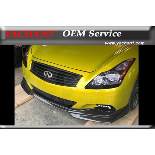 Car-Styling FRP Fiber Glass Front Bumper Lip Fit For 2008-2015 Infiniti V36 G37 Q60 2D Coupe YC Style Front Lip Splitter