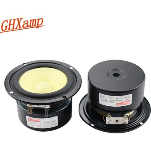 Paper Reed Mixed Fiber 3Inch 4OHM Full Range Speaker Fine Treble, Clear Midrange, Strong Bass 2PCS