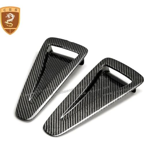For Nissan R35 GTR Real Carbon Fiber Hood Vent Finish Bonnet Cover Air Intake Duct Tuning Kit car Accessories