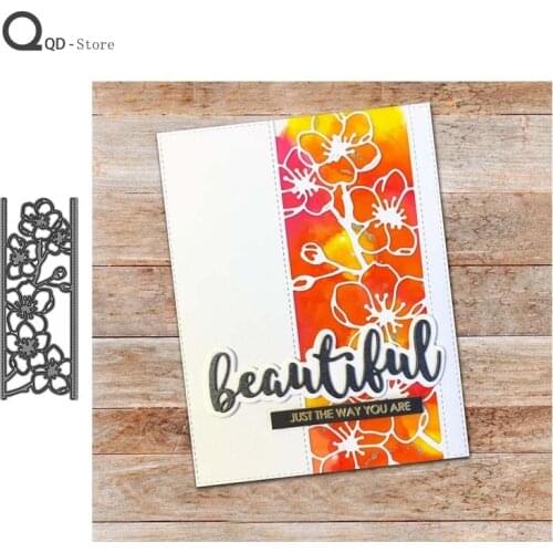 Flowers Background Metal Cutting Dies Scrapbook Handmade Tools DIY Card Make Mould Model Craft Decoration New 2021 Wholesale