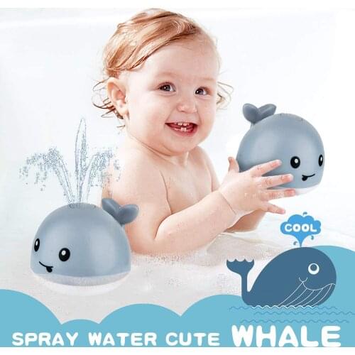 Baby Bath Toys Whale Automatic Spray Water Toy with LED Lights Sprinkler Pool Toys for Toddlers Infants Kids
