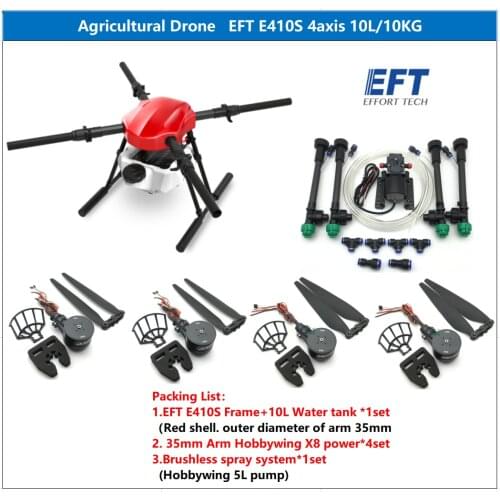 E410 upgrade the latest E410-S E410S 10L four-axis agricultural spray drone frame 1393mm wheelbase with X8 power system drone