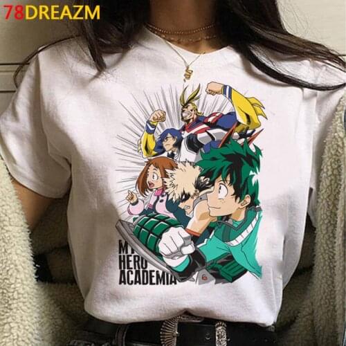 My Hero Academia t-shirt men streetwear graphic tees grunge t shirt t-shirt white t shirt harajuku kawaii