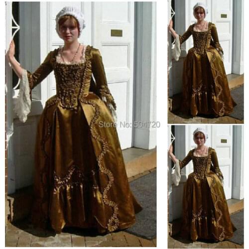 Historical!R-258 19 century Vintage costume 1860S Victorian Lolita/Civil War Renaissance dress Halloween dresses All size