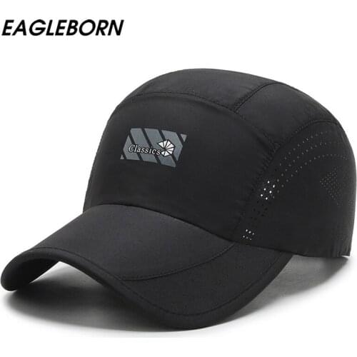New Men Women Sun Hat Snapback Hat Baseball Cap Sports Dad Hats Thin Sweat Quick-drying Simple Breathable Outdoor Beach sun hat