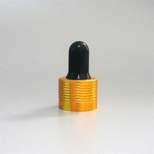 5/10/15/20/30/50/100ml Brown Essential Oil Bottle Black Rubber Head Dropper Cover Gold Thread Ring Cap Glass Cosmetic Container