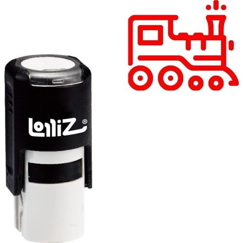 LolliZ Locomotive Self-Inking Rubber Stamp - Modern Symbol Series