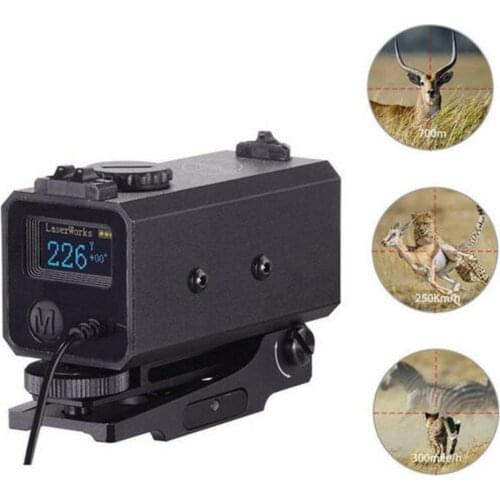 New Mini Laser Range Finder Mount on Rifle Rangefinder for Outdoor Hunting Shooting Distance Speed Measurer 700m Real-time