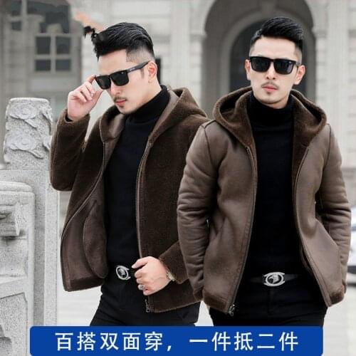 2020 New Winter Two Side Wear Men Sheep Shearing Clothing Real Fur Coat Man Natural Lamb Fur Male Jaqueta De Couro Jacket Z79