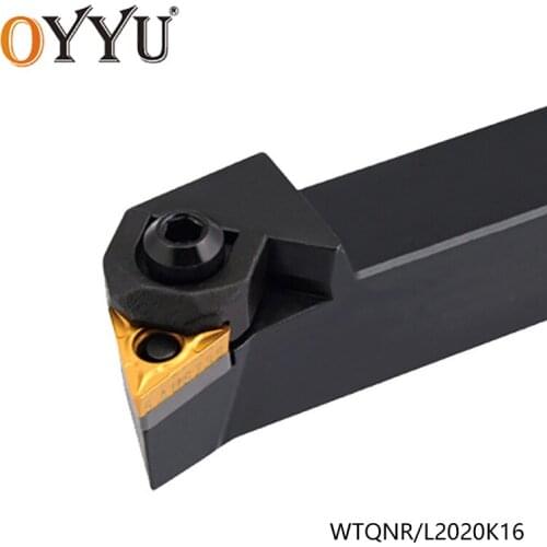 OYYU Boring Bar W Type WTQNR2020K16 WTQNL2020K16 WTQNR2020 External Turning Lathe Tool Holder Set Cnc KORLOY Carbide Inserts