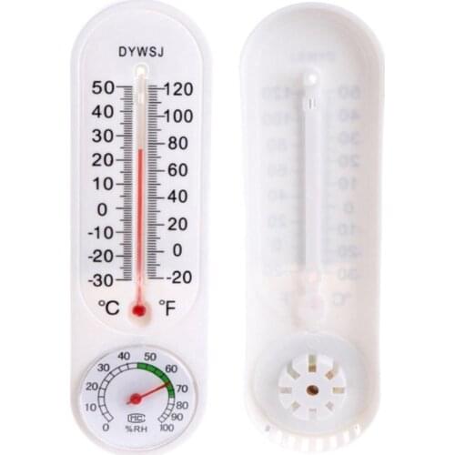 Practical Thermometer Household Garage Office Indoor Wall-mounted Greenhouse Hygrometer Breeding Thermometer Greenhouses Display