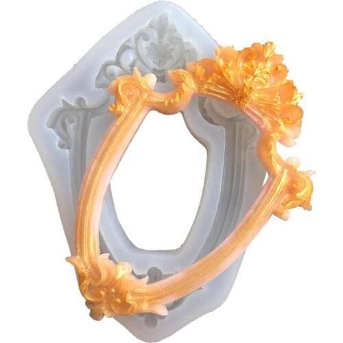 European-style Photo Frame Silicone Mold Chocolate Candy Tool DIY Cake Fondant Mold Decoration Tool