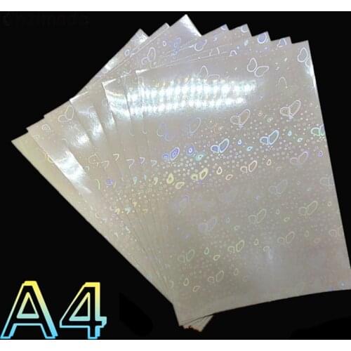 Chzimade 5Pcs A4 Self-adhesive Printer Paper Decorative Printing Paper For T Shirt Iron Clothes Diy Scrapbooking Paper Crafts