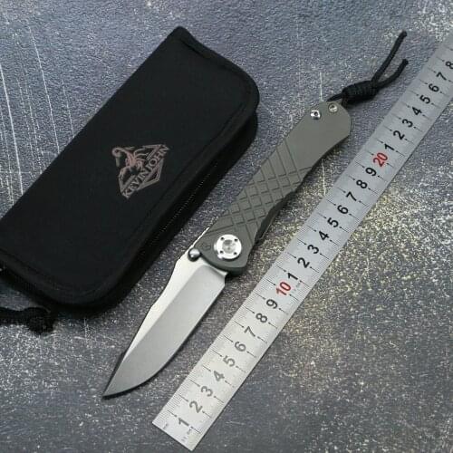 Kevin John CR Umnumzaan Folding Knife M390 Blade Titanium Handle Camping Hunting Survival Pocket Kitchen Fruit EDC Tactics tools