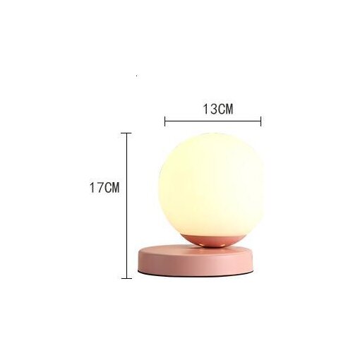 Modern led suspension iron glass table lamp night light