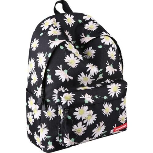 Floral Print Bookbags Laptop Rucksack Female College Students School Bag for Teen Girls Mochila Escolar Hot Sale Women Backpacks