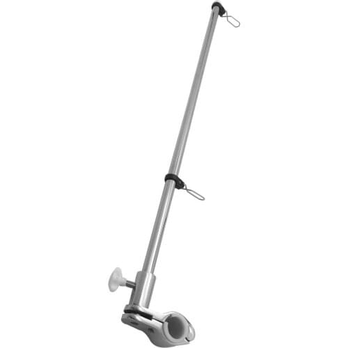 Heavy Duty 304 Flag Pole Tube with Ring Clip Polished Boat Deck Accessories