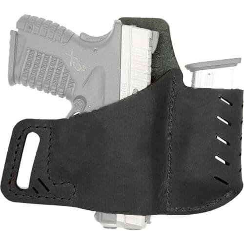 Tactical Leather Holster for Glock 17 19 21 23 26 Gun Holster Cowhide Pistol Holder with Mag Pouch for Beretta 92 Sig Sauer P226
