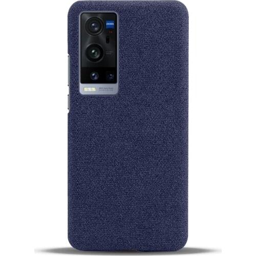 Cloth Texture Fit Cover For VIVO X60 Pro Plus Coque Luxury Febric Antiskid Phone Case For Vivo X60 Pro+ 5G 6.56" 2021 Capa Funda