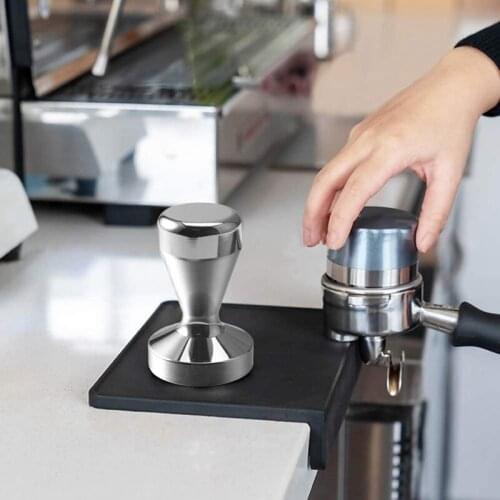 Coffee Tamper 51Mm Espresso Coffee Stamp Coffee Press Stainless Steel with Tamper Mat for Coffee, Espresso, Tamping