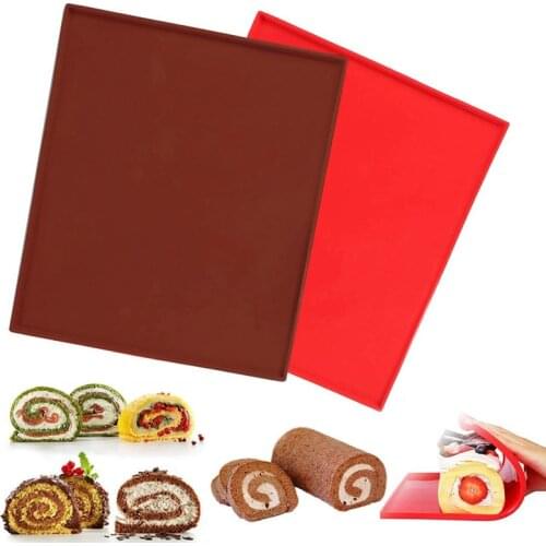 TeyaaoBaking mat Non-stick Baking Pastry Tools Silicone Baking Rug Mat Silicone Mold Swiss Roll Mat Cake Pad Baking Tool