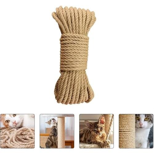 1PC 25M Hemp Rope Decor DIY Retro Lamp Ornament Cat Scratching Sisal Hemp Rope DIY Retro Jute Pendant Lighting Sword Rope