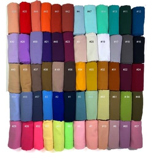Spring plain high quality premium heavy Chiffon hijab scarf Malaysian Womens scarves hijabs long shawl shawls
