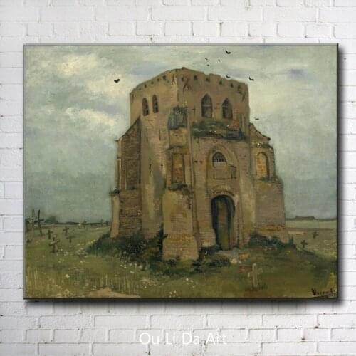 Impression Van ancient castle scenery canvas printings oil painting printed on canvas wall art decoration picture no frame