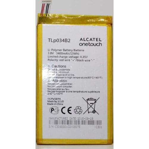High Quality TLp034B2 3400mAh Battery For Alcatel One Touch Onetouch Hero N3 TCL Y910 Y910T