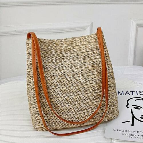 New 2019 Summer Beach Straw Women Bag Bohemian Travel Casual Female Messenger Bag Ladies Weave Rattan Shoulder Bag