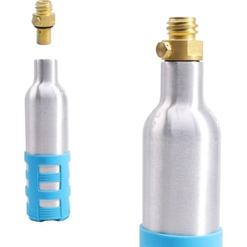 0.2L Black Soda Maker Refillable Soda Bottle Spare Reusable CO2 Cylinder Accessory for Soda Machines