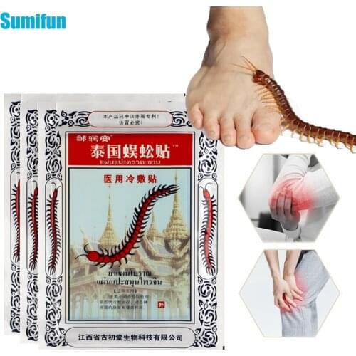 24pcs Pain Relief Patch Thailand Centipede StrengthTreatment for Neck and Shoulders Neck Knee Lumbar Ache Pain Killer Body Care