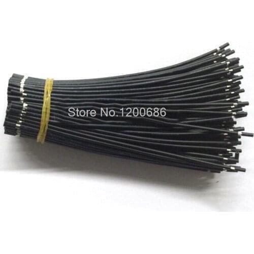 40CM 5 mm half strip off UL1571#28AWG 7/0.12TS BLACK 20piece/lot super flexible 28 AWG PVC insulated Wire Electric cable