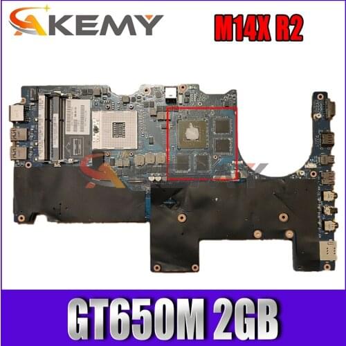Akemy BRAND NEW LA-8381P For DELL Alienware M14X R2 Laptop Motherboard GT650M 2GB CN-0RH50G RH50G Mainboard 100%TESTED