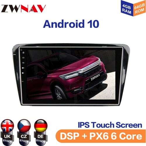 Android10 8Core Car GPS Navigation For Skoda Octavia 2014-2015 Stereo Headunit Multimedia Player Auto Radio Player No DVD Player