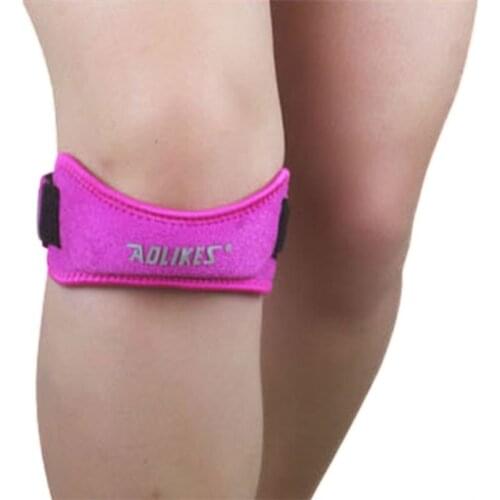 Aolikes 1Pcs Adjustable Knee Support Brace Knee Patella Sleeve Wrap Cap Stabilizer Sports Black 2019ve