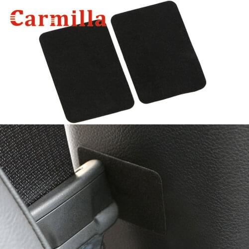 Car Safety Belt Buckle Anti-collision Pads Anti Noise Lock Clip Sticker for Mitsubishi Ralliart Outlander ASX Lancer Evolution