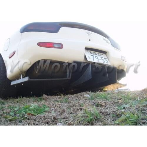 Car Accessories FRP Fiber Glass GK Style Rear Diffuser with Fitting Kit Fit For 1992-1997 RX7 FD3S Rear Diffuser