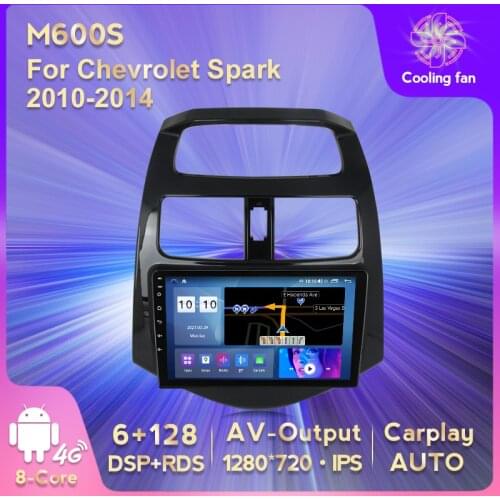 IPS HD 1280*720 Android 11 Car GPS Navigation DVD Multimedia Player for CHEVROLET Spark Beat Matiz Creative 2010-2014 AV Output