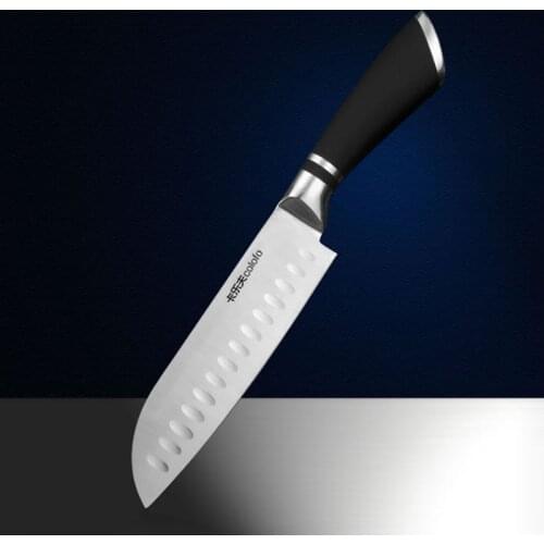 Free Shipping MIKALA Kitchen Stainless Steel Japanese Style Chef Knife Santoku Cutting Knife Meat Fruit Vegetable Knives Cleaver