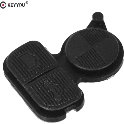 KEYYOU 2PCS 3 Buttons Remote Fob Key Repair Buttons Rubber Pad Car Key Pad For BMW Series 3 5 7 E38 E39 E36 Z3 Z4 Z8 X3 X5
