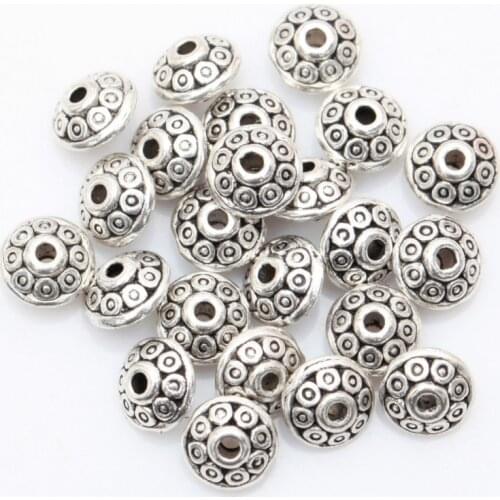 3 Colors 100 Mixed Ethnic Style Tibetan Silver Spacing Beads Fashion DIY Beads Used To Make Jewelry Bracelets