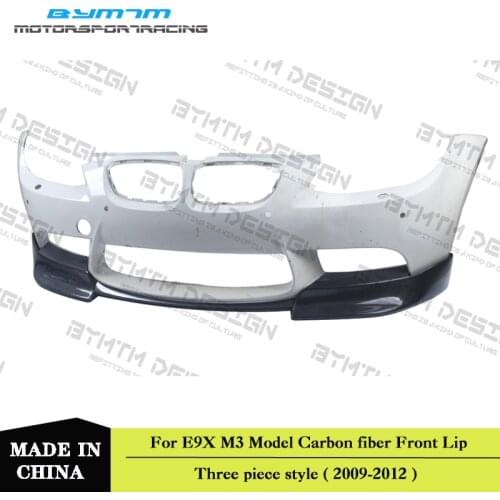 BYMTM Sectional Type Bumper Carbon fiber Front lip For BMW E90 E92 E93 M3