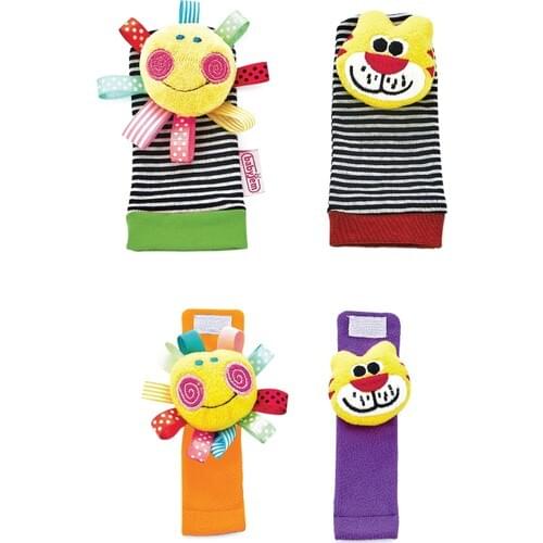 Wrist rattle and baby socks, Rattle Booties,Baby accessories, Baby Anti-Slip Socks ,Infant warm socks , booties platform