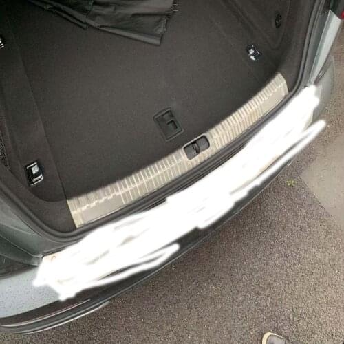 For Audi A6 C8 2019 2020 Stainless Steel Rear Inner Trunk Boot Bumper Guard Plate Protector Molding Trim Accessories
