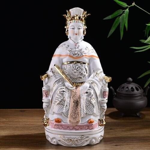 36 CM HOME family efficacious Talisman Protection fujian Mazu Goddess Matsu Goddess of the Sea FENG SHUI Ceramic joss statue