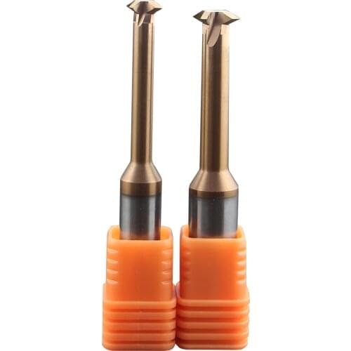 Cutreign Alloy Tungsten Steel Thread Milling Cutter 4 edge Machining Center Thread Single Tooth Milling Cutter Metric 60 Degrees