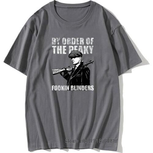 Men T Shirt Peaky Blinder Tops & Tees Funky Shelby 3D Print Short Sleeve Pure Cotton Student T-shirt England Style Tshirt